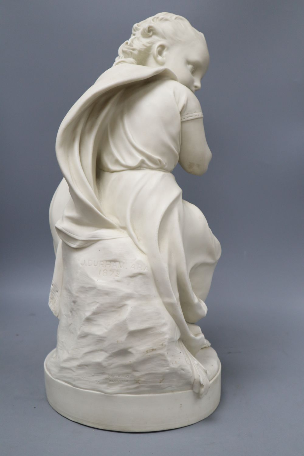 A parian on the seashore figure, height 47cm